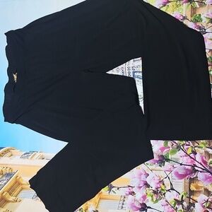 Midnight Velvet‎ Elegant Black Women's Pants Size Large Tall